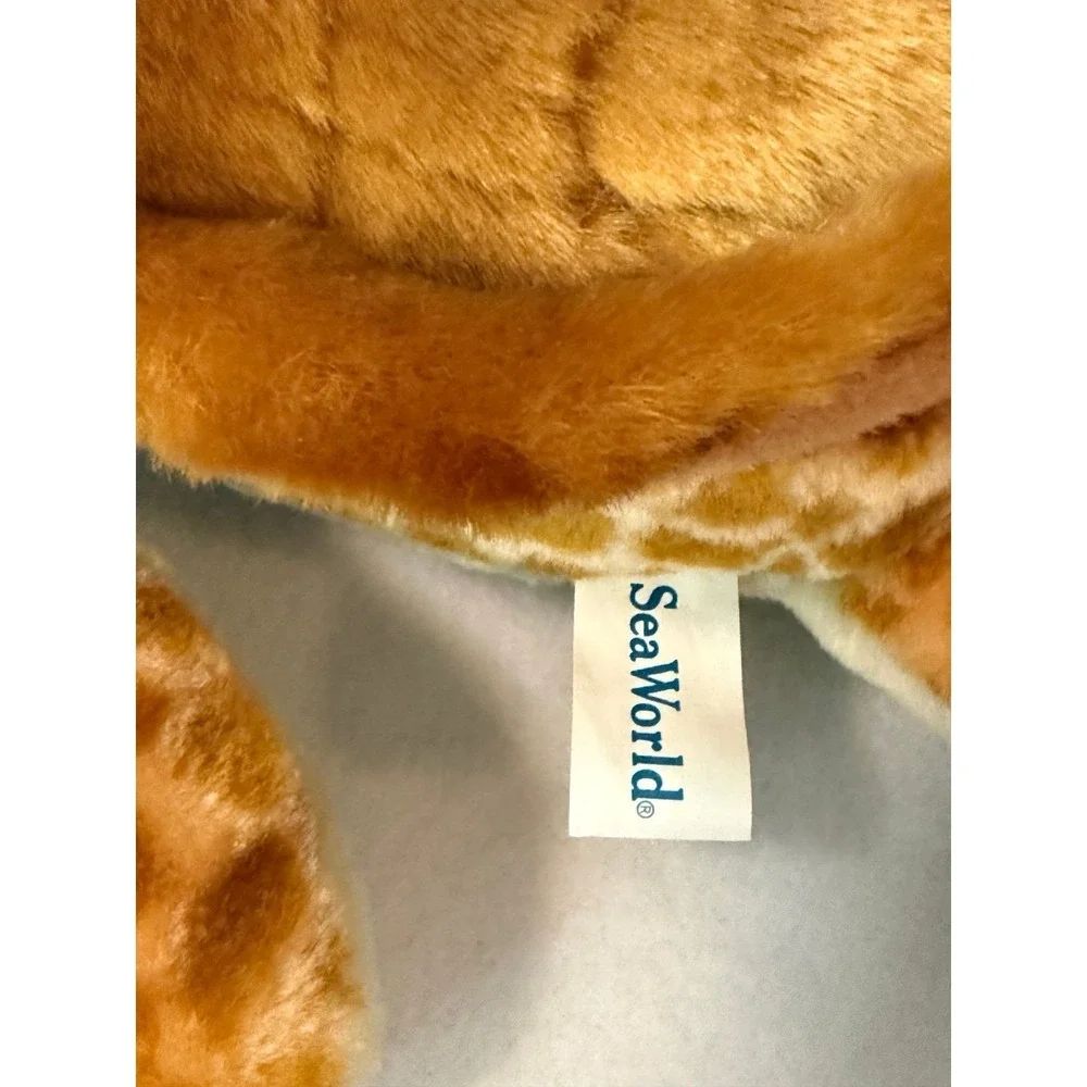 SeaWorld Sea Turtle Plush Stuffed Animal Brown Tan Realistic Soft Toy 13